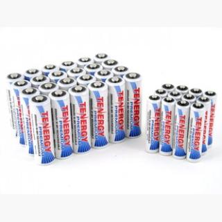 Combo: 36pcs Tenergy Premium NiMH Rechargeable Batteries (24AA/12AAA)