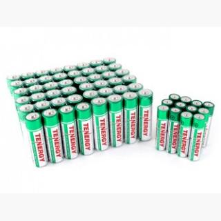 Combo: 60pcs Tenergy Alkaline Batteries (48 AA + 12 AAA)