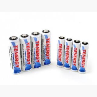 Combo: 8pcs Tenergy Premium NiMH Rechargeable Batteries (4AA/4AAA)