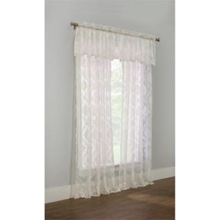 Commonwealth Brittany 84 Tailored Lace Curtain Panel in White