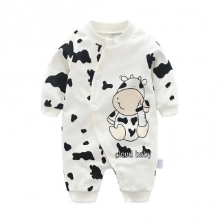 Cow Newborn Girls Boys Milk Pattern Clothes Infant 0-24 Months Kids Clothes