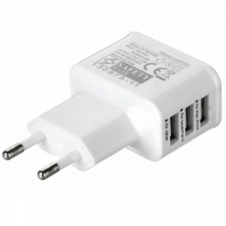 Cwxuan Universal 3-Port USB 5V Charger Adapter for iPhone/iPad/iPod/Samsung/other Phone Tablet White