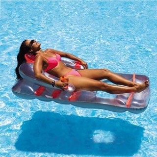 Deluxe Folding Chair Inflatable Pool Float
