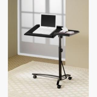 Desks Adjustable Mobile Laptop Stand in Black