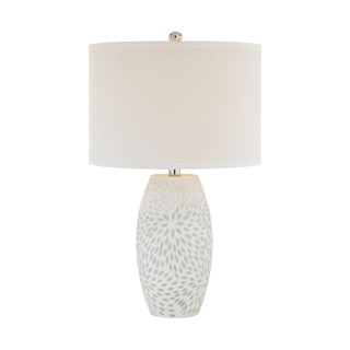 Dimond Lighting Farrah 1-Light Table Lamp in White