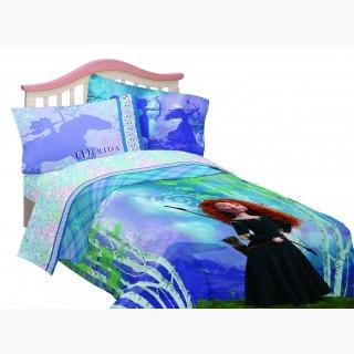 Disney Brave Twin Bed Comforter - Princess Merida Forest Bedding