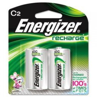 Energizer EVE-NH35BP2 e NiMH Rechargeable Batteries, C, 2 Batteries-Pack