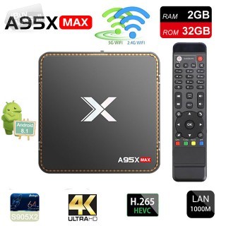 Estgosz A95X Max 2GB RAM 32GB ROM Android 8.1 S905X2 1000M LAN