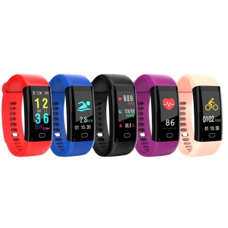 F07 IP68 Waterproof Color Screen Fitness Band Smart Bracelets Heart-rate BT Sport Wristband Calls No