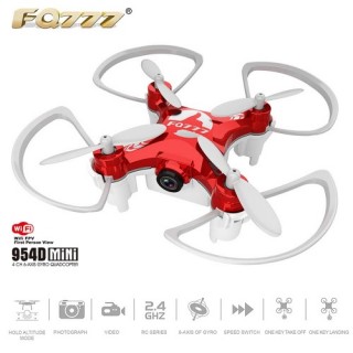 FQ777 954D 2.4GHz 4CH 6-Axis Gyro 0.3MP Camera WiFi FPV Phone APP Control Quadcopter with Gravity Se