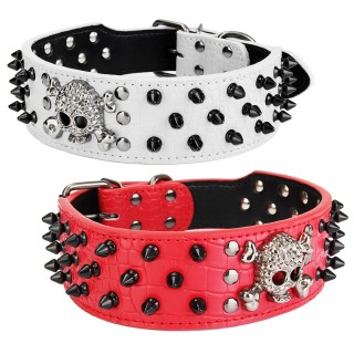 Fashion Rivet Imitation Leather Pet Collar Dog Belt Dog Collar Dog Chain Pet Supplies