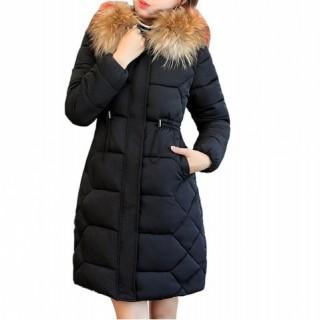 Fashion Winter Jacket With Fur Collar Warm Hooded Female Womens Winter Coat