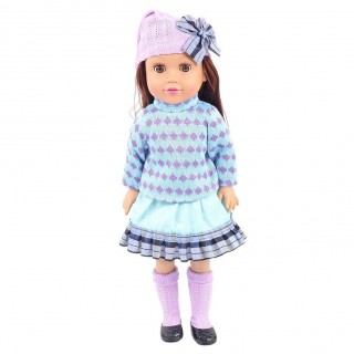 Fashionable Lovable Girl Doll 3D Real Eye Baby Doll Baby Simulation Doll