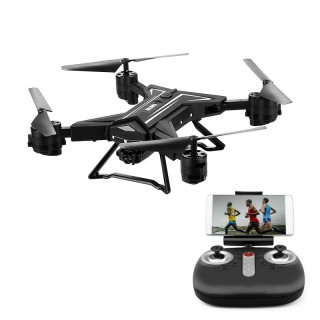 Foldable Camera Drone - 0.3MP Camera, 680mAh Battery, Remote Control, WiFi, 3D Flip, Headless Flight