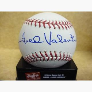 Fred Valentine Signed Baseball - Senators M l W coa