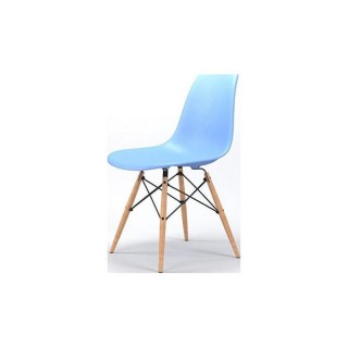 Gibson Living GLMC-123-LBL Armin Wood Leg Dining Side Chair in Light Blue