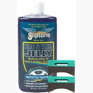 Gliptone Tire and Trim Jelly 16 oz & Applicator Pads Kit