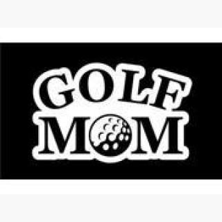 Golf Mom Golfing Stickers For Cars 7 Inch