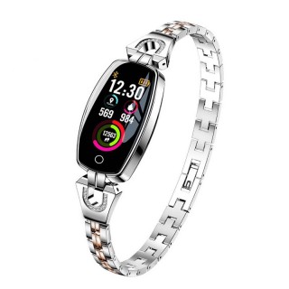 H8 Women Smart Bracelet Fitness Watch with Blood Pressure Heart Rate Monitor