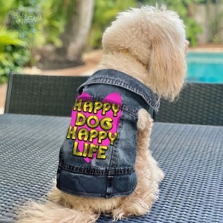 Happy Dog Happy Life Dog Denim Vest (Tennessee ) Memphis