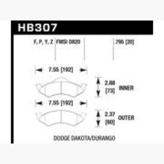 Hawk Performance HB307F.795 Disc Brake Pad