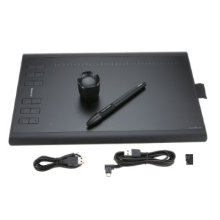 Huion Graphic Drawing Tablet Micro USB New 1060PLUS with Built-in 8G Memory Card 12 Express Keys Dig