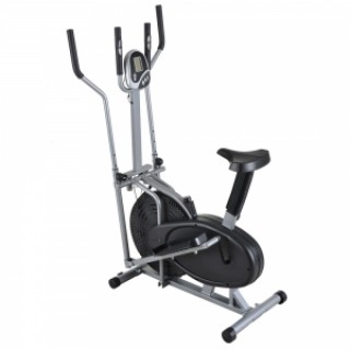 Intelligent Steel Elliptical Cross Trainer & Bike Fitness Equipment A Type Black & Silver