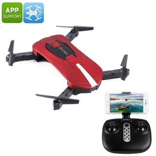 JY018 Folding Drone - WiFi Camera, App Support, FPV, G-Sensor, Headless Flying, 500mAh, 100m Control