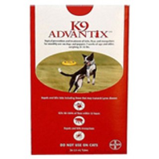 K9 Advantix Large Dogs 21-55 lbs (Red) 12 + 4 FREE
