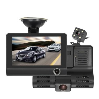 KKMOON 4" 1080P Three Lens Car DVR Dash Cam Camera Camcorder Night Vision Australia