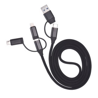 KKMOON Charger Cable 5 in 1 Multiple USB Port USB Cable with Lightning Type C Micro USB Port Connect