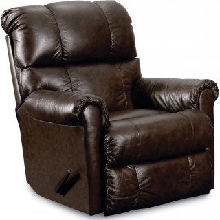 Lane Furniture FastLane Furniture Eureka Leather Power Recliner in Savage Cocoa
