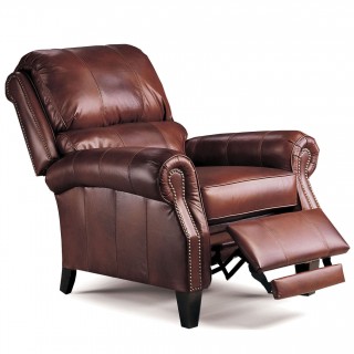 Lane Furniture FastLane Furniture Hogan Hi-Leg Leather Recliner in Chocolate Tri-Tone