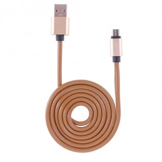 Leather USB Cable Fast Charging 2A Leather Data Cable for Android