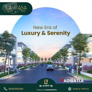 Luxury triplex villas for sale in adibatla | E infra