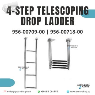 MARINE 4-STEP TELESCOPING DROP LADDER FOR BOAT YACHT SHIP Stockholm