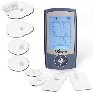 MEDVIVE Rechargeable FDA Cleared Tens Unit with 16 Modes and 8 Pads