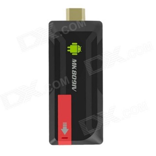 MK809IV Android Google TV Player w/ BT, Wi-Fi - Black + Red (US Plugs)