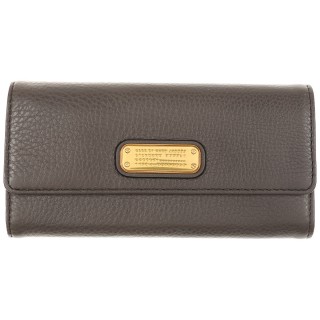 Marc Jacobs Wallet for Women, Turtledove, Leather, 2017