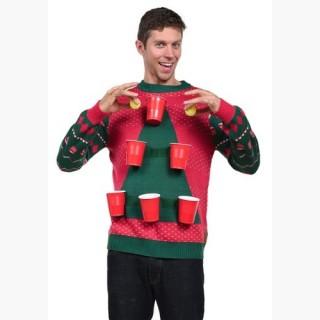 Men's Tipsy Elves Beer Pong Ugly Christmas Sweater