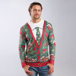 Mens Ugly Christmas Sweater T-shirt