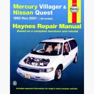 Mercury Villager & Nissan Quest Haynes Repair Manual 1993-2001