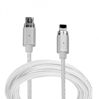 Mini 2 Magnetic Data Cable Fast Charging Cable for Android/iPhone(Silver)
