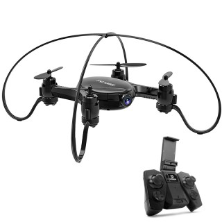 Mini Drone SMAO M7S - 0.3MP Camera, FPV, 100m Control Distance, 380mAh Battery, WiFi (Black)