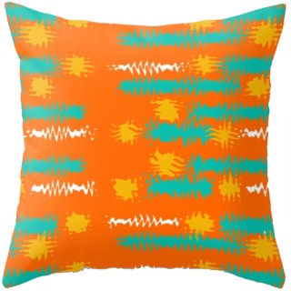 Modern Orange Throw Pillow