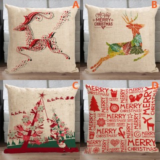 Modern Simple Christmas Sofa Office Cushion Cover 4 Designs Christmas Pillow Cover Christmas Gifts