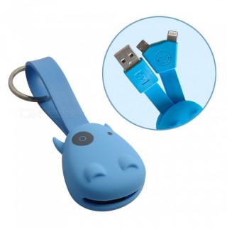 Munkees Silicone Mini Keyring Data Charging Cable for IPHONE Android Samsung Xiaomi Tablet PC 