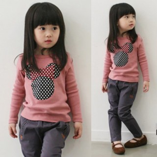 New Baby Kids Toddler Girls Clothes Polka Dot Long Sleeve Casual Children Clothes