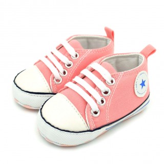 Newborn Baby Toddler Shoes Canvas Anti-slip Prewalker Shoes Newborn Canvas Shoes Soft Sole Shoes