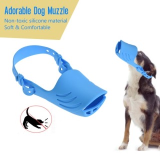Newest Anti Bite Biting Barking Dog Muzzle Mouth Cover Silicone Pig Mouth Shape with Adjustable Stra